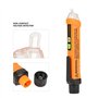 Testeurs de Tension,PEAKMETER 12V-1000V Flat Head Alarme sonore sans Détecteur de Tension avec Lampe de Poche