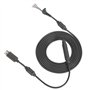 Câble pour 360, Adaptateur de Rupture de câble de Remplacement de câble de Manette de Jeu USB 5 Broches pour 360 (Gris)