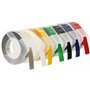 CARTRIDGES KINGDOM 7 Rubans de Marquage 3D 9 mm x 3 m Blanc sur Rouge Bleu Noir Vert Gelb Transparent Argent | compatibles avec