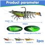 Swimbaits Réalistes Crevettes Écrevisses