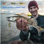 SPORWAY Leurres Pré-Équipés : 3 Pièces Leurres Souples TPE Super Durables, Swimbaits Réalistes Crevettes Écrevisses, pour Eau Do