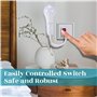 Lot de 2 Douilles E27 Rotatives à 360° Avec Interrupteur Sans Câble - Adaptateur Prise UE Pour Ampoule, Lampe de Lecture, Appliq