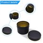 YIDM Accessoires pour Fabrication de Bougies DIY Pot à Bougie Noir : 16 Pièces Récipients Métalliques 2.2oz, Pots à Bougie Réuti