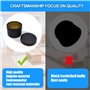 YIDM Accessoires pour Fabrication de Bougies DIY Pot à Bougie Noir : 16 Pièces Récipients Métalliques 2.2oz, Pots à Bougie Réuti