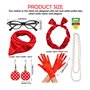 Nizirioo Rockabilly Accessoires 50 Accessoires Ensemble d'accessoires Rockabilly 1950s Accessoires femme Rockabilly Accessoires 