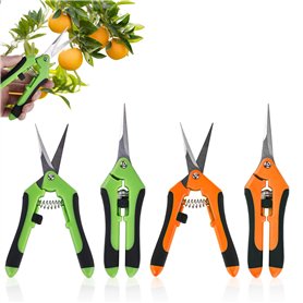 LEKEFETO Lot de 4 petits ciseaux de jardinage