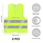 2pcs Gilets de Sécurité Réfléchissants