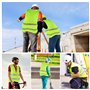 KEWUZY Gilet Réfléchissant Jaune, 2pcs Gilets de Sécurité Réfléchissants, Gilet Fluorescent Jaune, Gilet de Sécurité Haute Visib