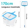 Épuisette de Fond de Piscine avec Manche Télescopique