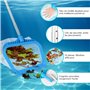 Gtuzkheu 170cm Épuisettes de Piscine, Épuisette de Fond de Piscine avec Manche Télescopique, 38 CM de Profondeur Épuisette de Su