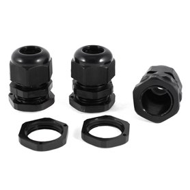 sourcing map 3pcs Presse-étoupe de câble connecteur M20x1.5 étanche 6-12mm Noir