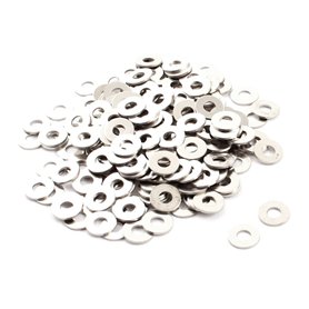 sourcing map Rondelle Plate en Métal Attache Anneau Rechange 3mm x 8mm x 0