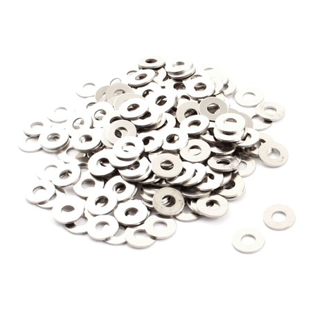 sourcing map Rondelle Plate en Métal Attache Anneau Rechange 3mm x 8mm x 0