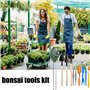 Ensemble d'outils pour bonsaï, kit d'outils pour bonsaï Mini outils de jardinage 13 pièces outil de repiquage de jardin Kit d'es