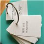Coideal Lot de 20 anneaux de reliure en forme de feuille de 6,3 cm en métal argenté pour reliure de livres, grands anneaux de ri