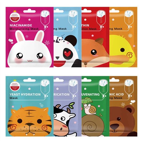 8 Pcs Coffret Masque Visage Ado Fille Masque De Beauté Enfant Soin Visage Ado Fille Masque Visage Enfant Coffret Masque Visage M