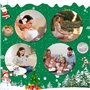 Teokantz Calendrier de l'Avent avec 24 bougies chauffe-plat parfumées différentes, calendrier de l'Avent 2025, calendrier de l'A