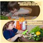 Couteau Cuisine Enfant, 28 Pièces Couteau Montessori Enfantspour Couper des Fruits ou Légumes, pour Cadeau de Noël ou d'anniver