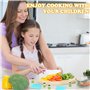 Couteau Cuisine Enfant, 28 Pièces Couteau Montessori Enfantspour Couper des Fruits ou Légumes, pour Cadeau de Noël ou d'anniver