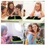 Tablette Dessin Enfant 2-3-4-5 ans Effaçable,Cahier Ardoise Enfant 3-4-5 ans,Réutilisable Double Face Livre Dessin fille,Jeux Ed