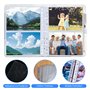 Pack de 50 Housses A4 pour Photos avec 200 Compartiments pour Classeurs 2/3/4 Anneaux, pochette plastique carte avec 2 Compartim