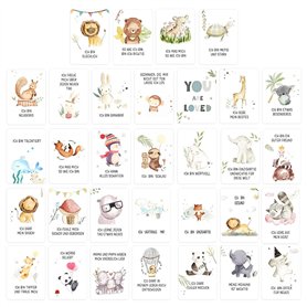 KRYMSON Lot de 16 cartes d'affirmation pour enfants