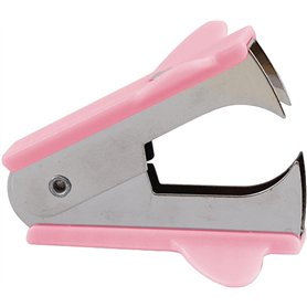 Outil de retrait d'agrafeuse rose - Outil de retrait d'agrafeuse résistant à l'usure avec poignée antidérapante - Outil d'extrac