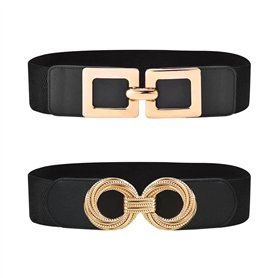 HDGSAFD Lot De 2 Ceintures Noires