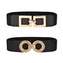 HDGSAFD Lot De 2 Ceintures Noires