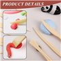 HDGSAFD 3 Bâtons d'argile Acrylique Et 10 Outils De Poterie en Plastique, Outils De Sculpture, Accessoires De Bricolage Faits À 