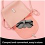 Sac De Rangement De Lunettes Simples 4 Pièces, Sac De Lunettes En Cuir Pu, Sac De Protection De Lunettes, Sac De Lunettes À Lani