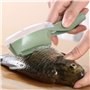 3 Pièces Grattoir À Écailles De Poisson, 3 Crochets, Écailles De Poisson, Écailles De Poisson Avec Couvercle Transparent, Dispos