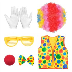 TVSVKWE 1 ensemble de costume de clown