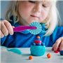 SLEEKEE 18 Pièces Outils en Argile, Outils De Pétrissage pour Enfants, Moules en Argile pour Bricolage, Matériel Pédagogique Cré