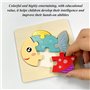 Jouet De Puzzle De 5 Pièces Pour Les Tout-Petits, Jouet De Puzzle 3D, Jouet De Bloc De Construction Coloré, Jouet D'Éducation Pr