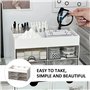 MEMOFYND Organiseur de Bureau avec 3 Autocollants DIY, Tiroir de Rangement, Organiseur Fixe, Accessoires et Organisateur de Tiro