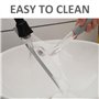 MEMOFYND Lot de 2 raclettes de nettoyage pour vitres avec 2 crochets en plastique, raclette de nettoyage de porte en verre de sa