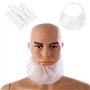 Lot de 100 protections de barbe en non-tissé pour homme