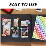 30 Feuilles d'Autocollants en Forme de Cœur Imperméables - 2520 Pièces Colorées pour Décoration et Marquage DIY