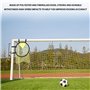 1 filet de but de football jaune, filet d'aide pour l'entraînement de football, portable, équipement d'entraînement de précision