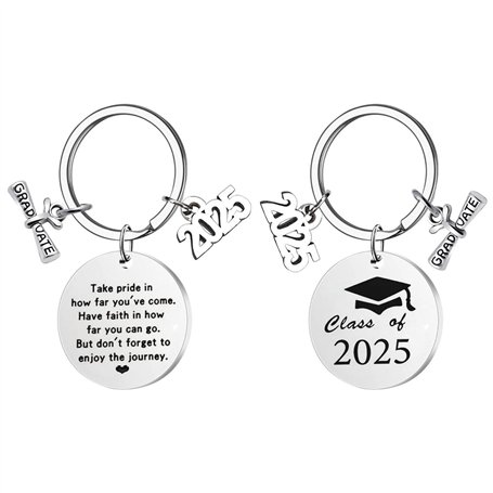 Lot De 2 Porte-Clés De Remise De Diplôme 2025