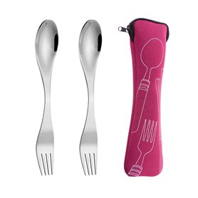 Lot de 2 fourchettes et cuillères