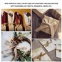 Lot de 3 rouleaux de ruban de jute vintage de 10 m de long - Ruban cadeau en toile de jute naturelle - Ruban cadeau de mariage -