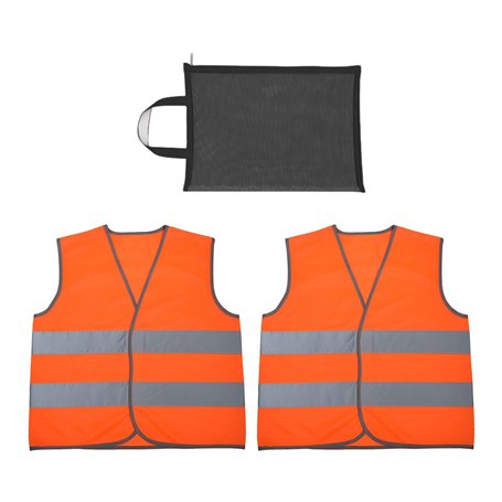 Gilet Réfléchissant 2 Nocturnes Et 1 Sac De Rangement