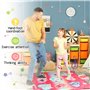 Jouet Tapis de Danse Licorne,3 Modes de Défi Tapis de Jeu Tactile avec Affichage LED, Tapis de Danse Musical Cadeaux pour 3 4 5 