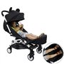 T TOOYFUL Repose-Pied Universel pour Poussette, Marchepied pour Couchage, Rallonge pour