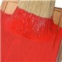 ANCLLO Pinceau Rond à la Craie et à la Cire 2 en 1, Meubles de Peinture ou de Cire, fabriqués à la Main avec Tous Les Poils natu
