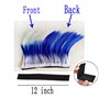 3T-SISTER Perruque de casque Mohawk Hawk Cosplay Accessoire pour casque de moto, vélo, ski, décorations en cheveux naturels (cas