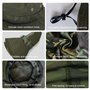 SEFIRST 2 Pièces Chapeau Randonnée Homme, Chapeau de Soleil à Large Bord, Camo Chapeau Homme Femme Visage Écharpe Camouflage Mil