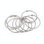10 Pcs Anneaux de Reliure Livre en Métal 55mm Feuilles Mobiles Anneaux Classeur 2.2 Pouces Anneau de Rideau de Douche pour Porte